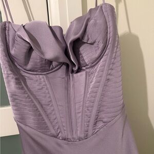 House of CB Strapless Lilac Dress